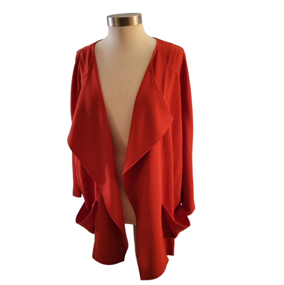 Laura Ashley Open Front Drape Cardigan 3X